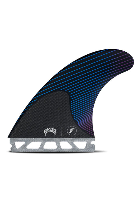 Futures Fins Mayhem Large Thruster Fin Set - Blue / Violet