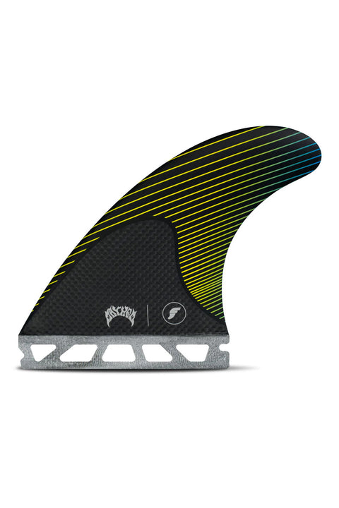 Futures Fins Mayhem Medium Thruster Fin Set - Yellow / Blue