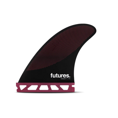 Futures Fins Legacy P6 HC Thruster Fin - Burgundy
