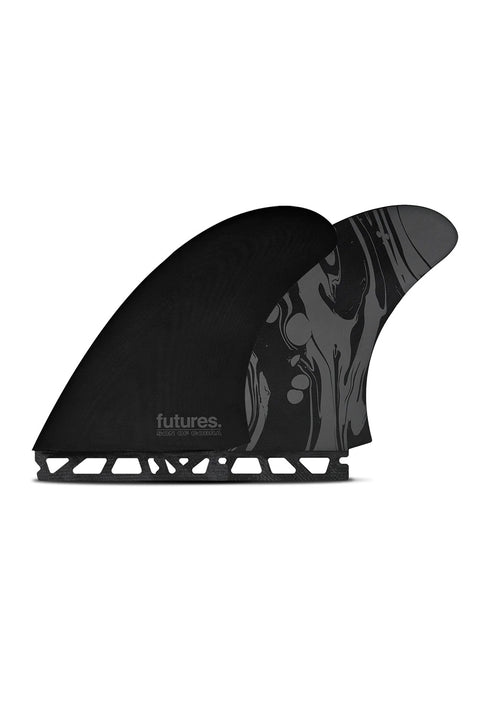 Futures Fins Son Of Cobra Fiberglass Twin Fin - Black / Marble