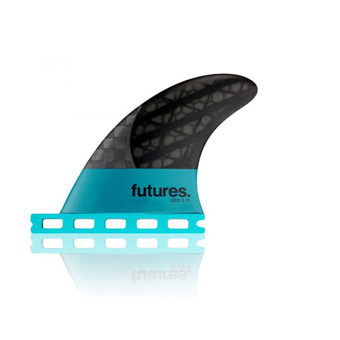 Futures Fins QD2 3.75 Blackstix Rear Quad Fins