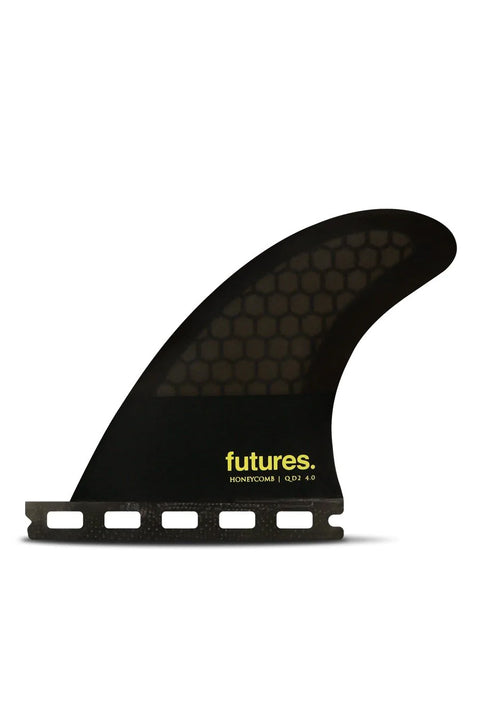 Futures Fins QD2 4.0" Symmetrical Quad Rear Fin Set - Smoke