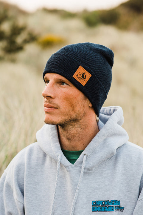 Moment Haystack Beanie - Heather Navy