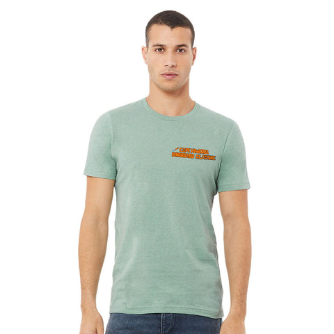 Cape Kiwanda Longboard Classic 2021 T-Shirt - Heather Prism Dusty Blue