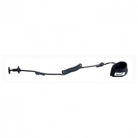 Hydro Bodyboard Basic Coil Wrist Leash - Black / White