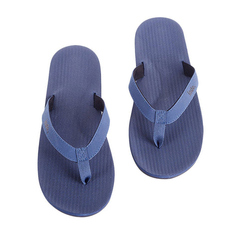 Indosole Men's ESSNTLS Flip Flops - Shore Blue