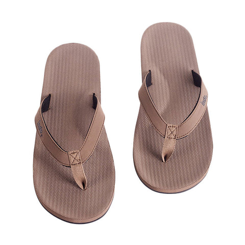 Indosole Men's ESSNTLS Flip Flops - Soil