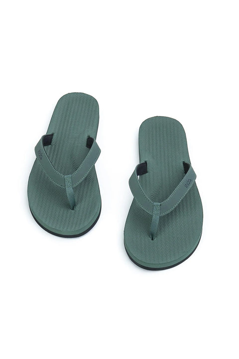 Indosole Women's ESSNTLS Flip Flops - Leaf-Top view