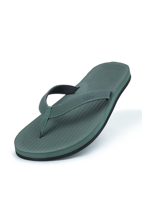 Indosole Women's ESSNTLS Flip Flops - Leaf-One Top View