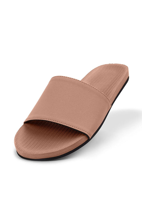 Indosole Women's ESSNTLS Slide - Rust-Top