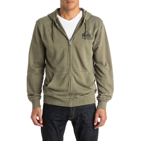 Quiksilver Jungle Forest Zip Hoodie - Dusty Olive