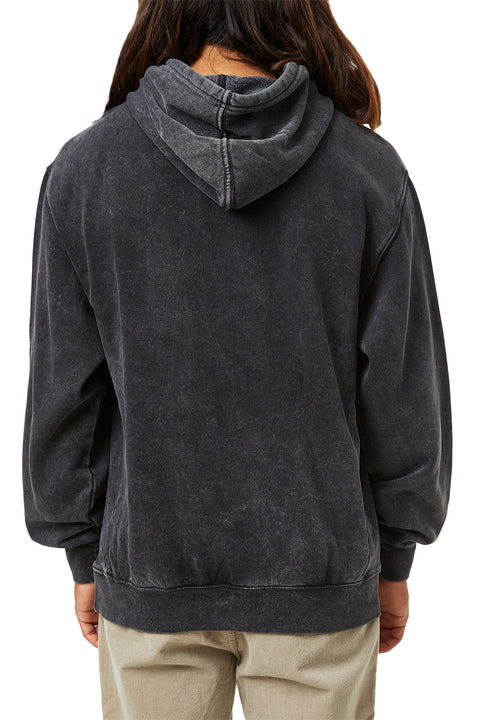 Katin Embroidered Hoodie - Black Wash Mineral