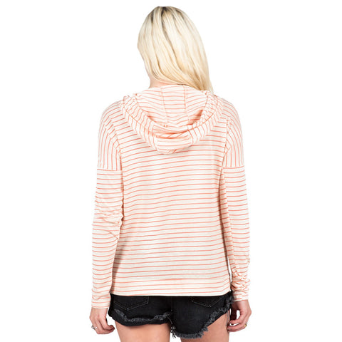 Volcom Lived In Stripe Hoodie - Burnt Sienna