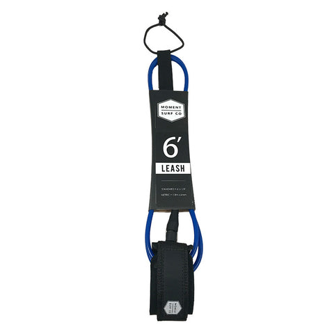 Moment Surf Company 6' Standard Leash - Blue