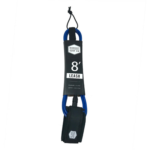 Moment Surf Company 8' Standard Leash - Blue