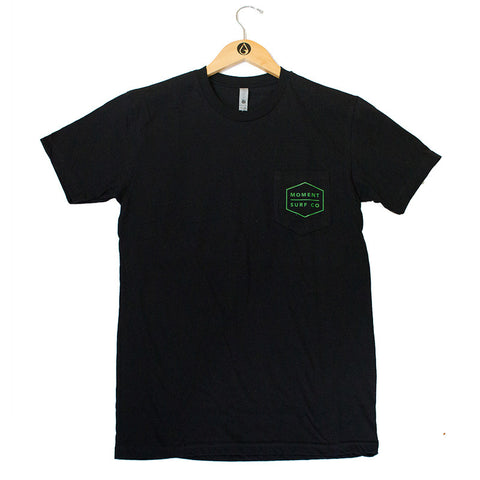 Moment Boxed Logo Pocket Tee - Black / Camo