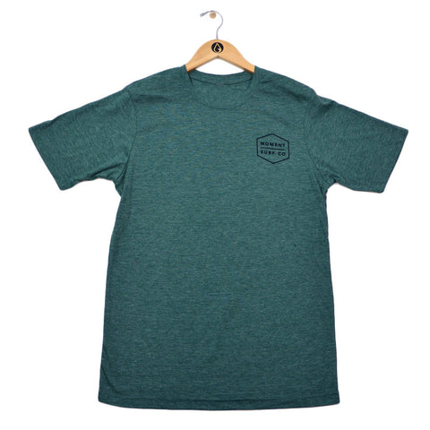 Moment Boxed Logo Tee - Royal Pine Black