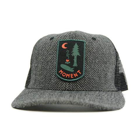 Moment Campsite Hat - Black Herringbone