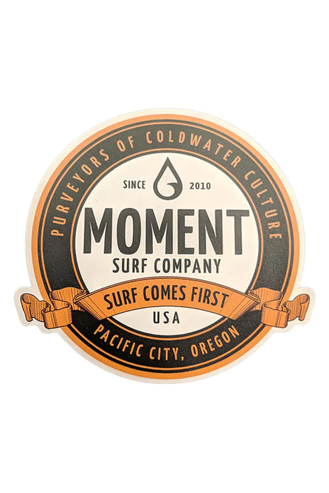 Moment Round Crest Sticker