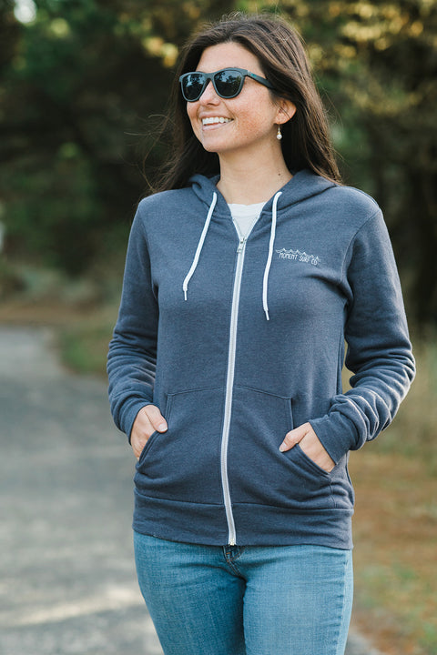 Moment Friends of the Sea Zip Hoodie - Heather Navy