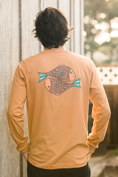 Moment Funky Fish Long Sleeve Tee - Caramel
