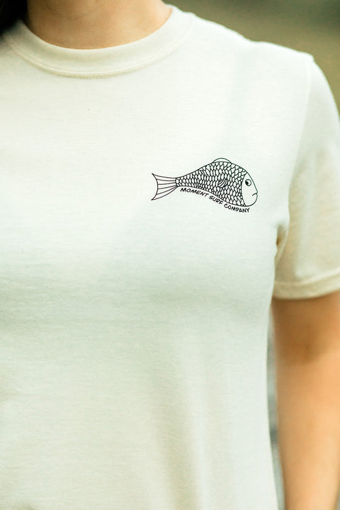 Moment Funky Fish Organic Tee - Natural