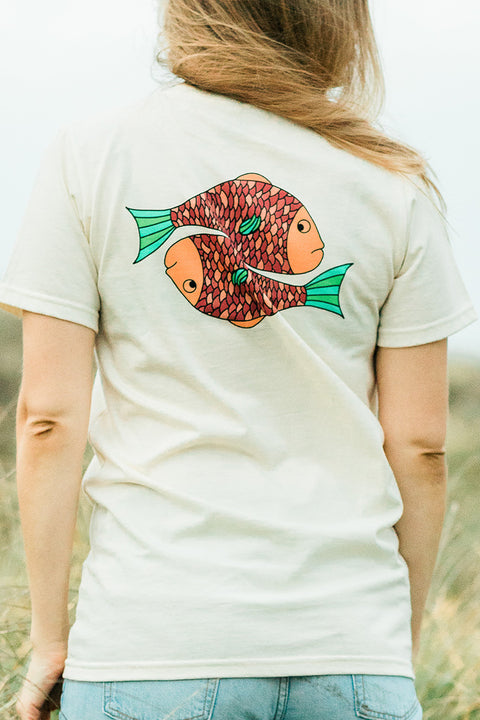 Moment Funky Fish Organic Tee - Natural