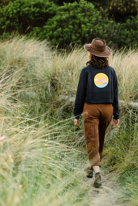 Moment Women's Gaz Whale Rider Crew - Dark Grey