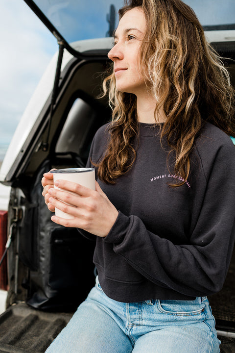 Moment Women's Gaz Whale Rider Crew - Dark Grey