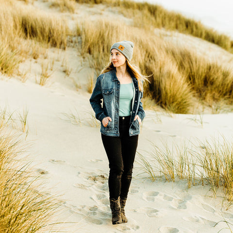 Moment Haystack Beanie - Heather Grey