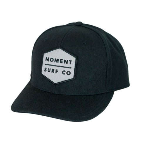 Moment Boxed Logo Hat - Black