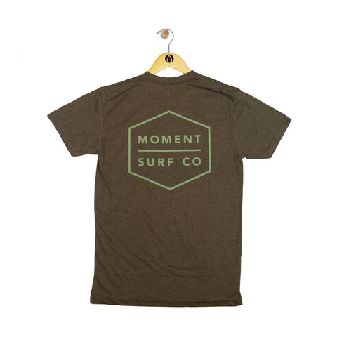 Moment Boxed Logo Tee - Espresso