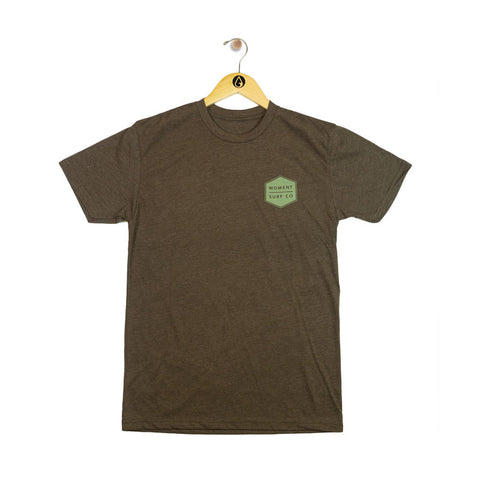 Moment Boxed Logo Tee - Espresso