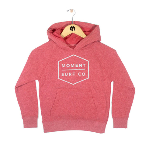 Moment Boxed Logo Youth Pullover Hoodie