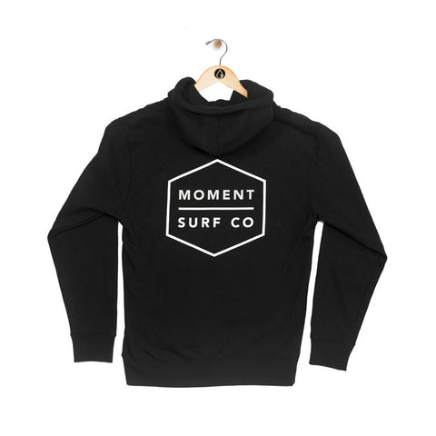 Moment Boxed Logo Zip Hoodie