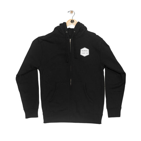 Moment Boxed Logo Zip Hoodie
