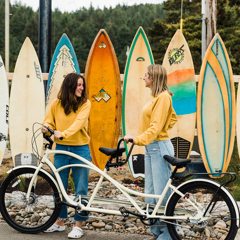 Moment Lady Glider Raglan Pullover Crew - Heather Mustard