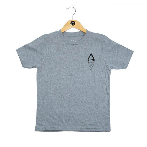 Moment Surf Breaks & Milk Shakes Youth Tee - Heather Grey
