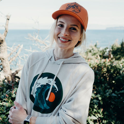 Moment Moon & Wave Pullover Hoodie - Stone Heather - 2
