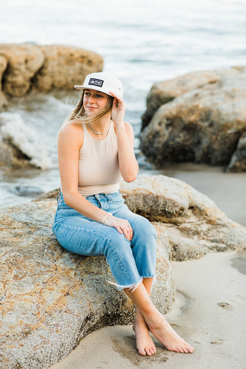 Moment PC Rock 5-Panel Wool Hat - Heather Oatmeal