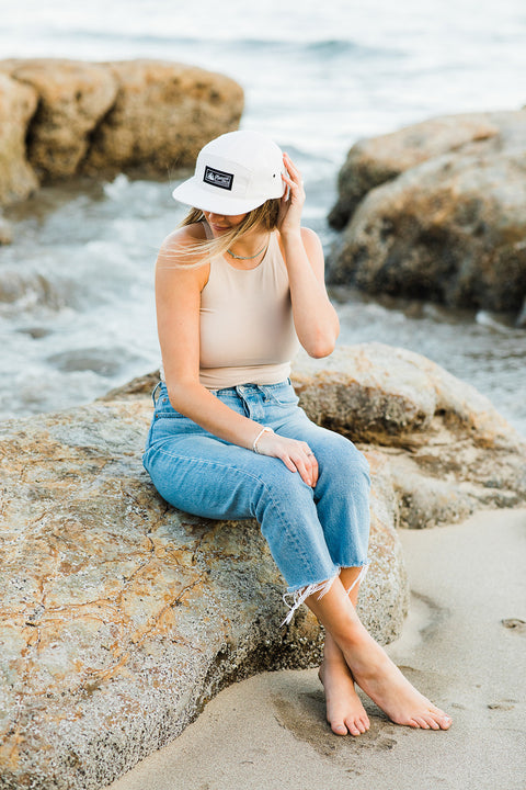 Moment PC Rock 5-Panel Wool Hat - Heather Oatmeal