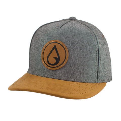 Moment Raindrop Circle Patch Hat - Heather Grey / Khaki