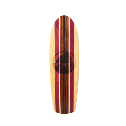 Moment Retro Skateboard Deck - Purple Wood