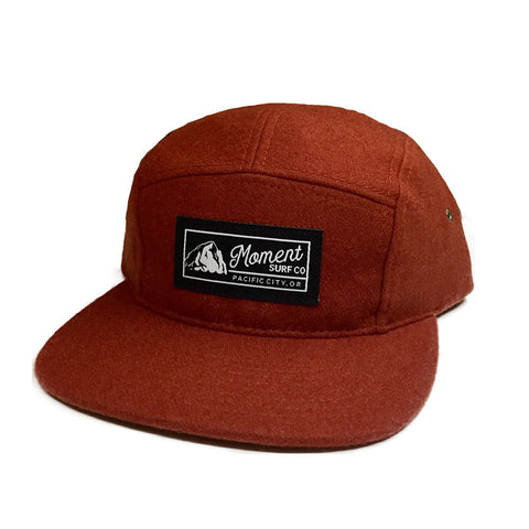 Moment PC Rock 5-Panel Wool Hat - Rust