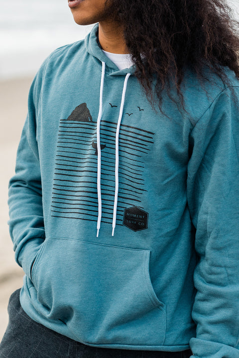 Moment Rock N' Whale Hoody - Heather Slate