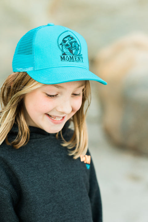 Moment Sea Lion Kids Hat - Tahiti Blue