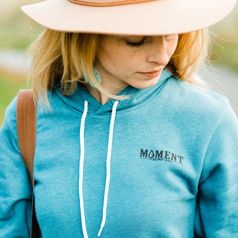 Moment Sea Lion Pullover Hoodie - Heather Deep Teal