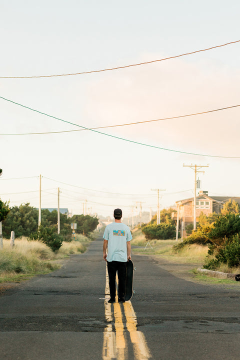 Moment Storefront Tee - Ice Blue