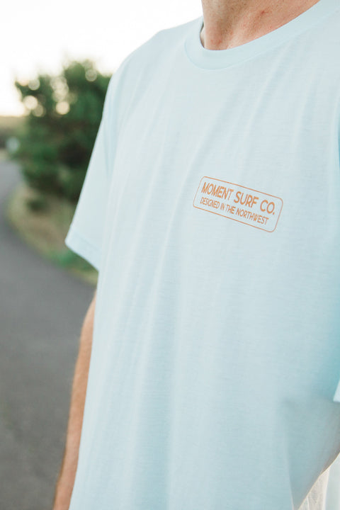 Moment Storefront Tee - Ice Blue