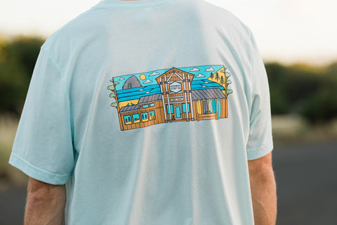 Moment Storefront Tee - Ice Blue